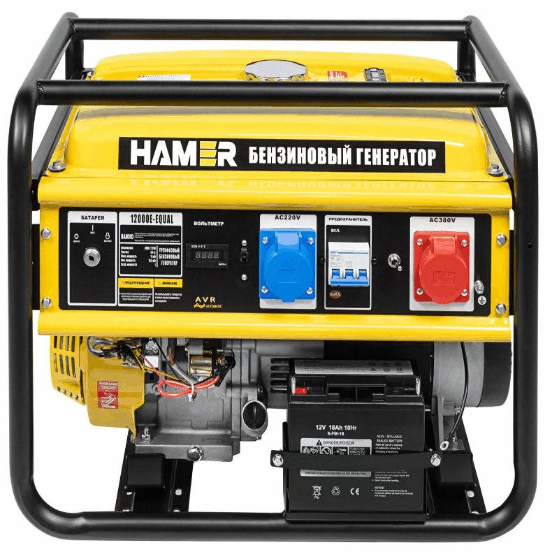 Модель бензогенератор hamer 12000e-equal общий вид модели бензогенератор hamer 12000e-equal