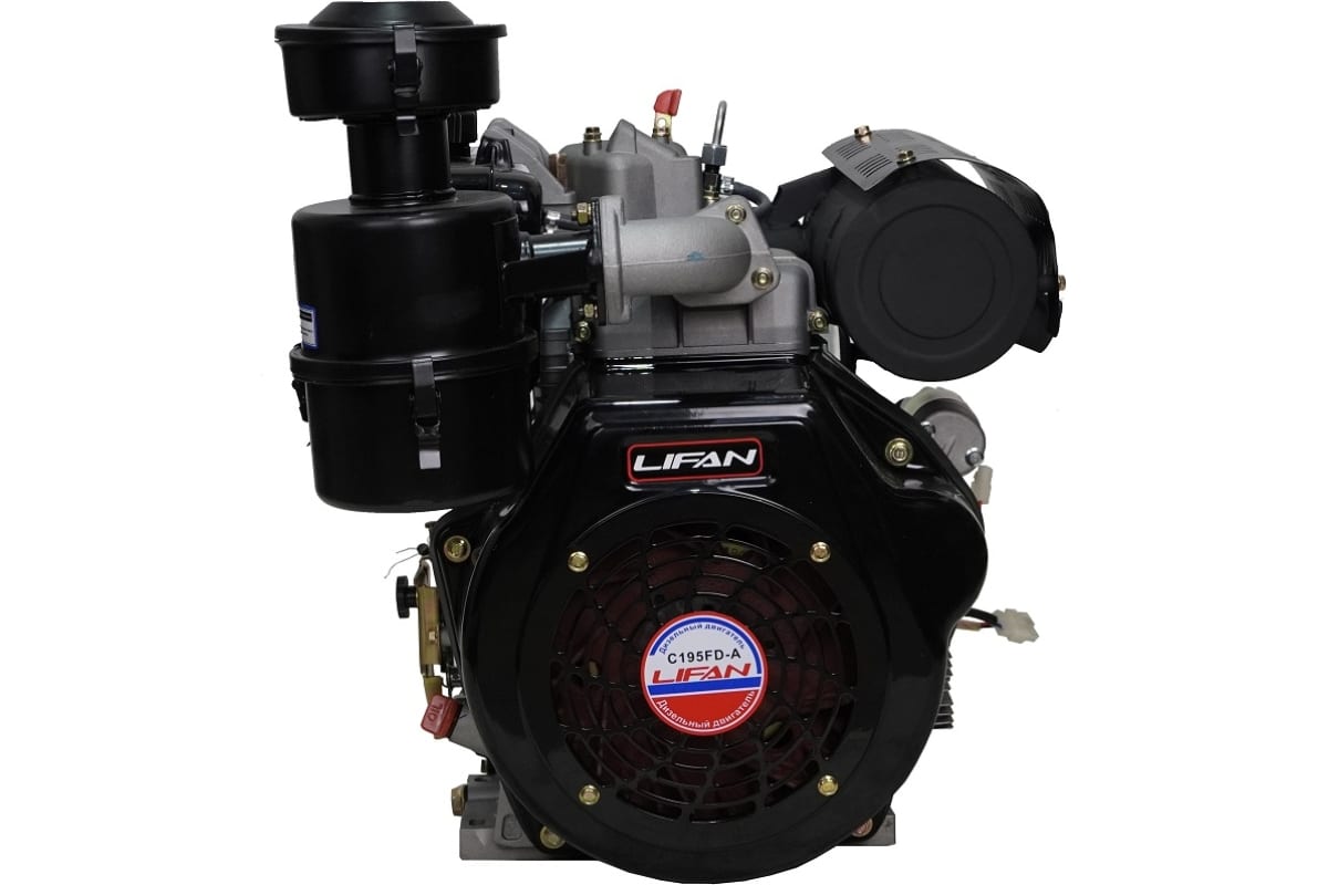 общий вид модели двигатель дизельный lifan c195fd-a (вал 25мм)