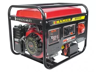 Бензогенератор HAMER 8000E