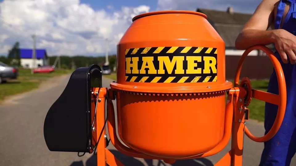 вид модели бетономешалка hamer cm-170