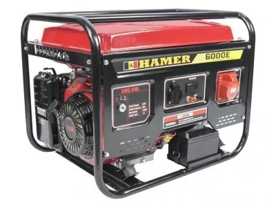 Бензогенератор HAMER 6000E