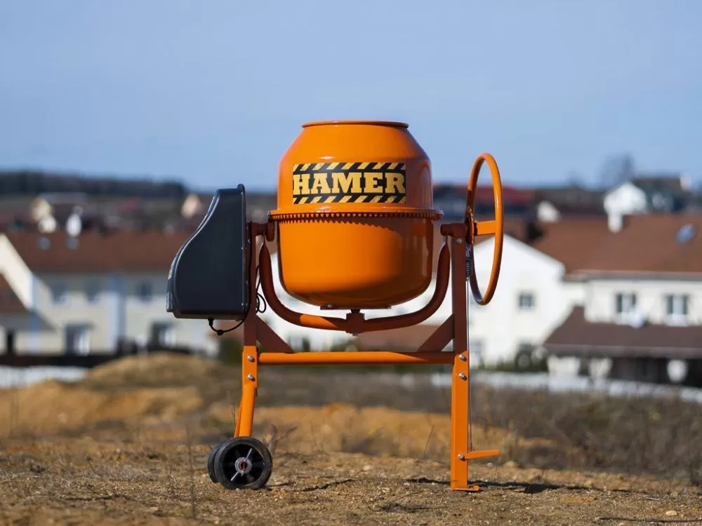 вид модели бетономешалка hamer cm-220