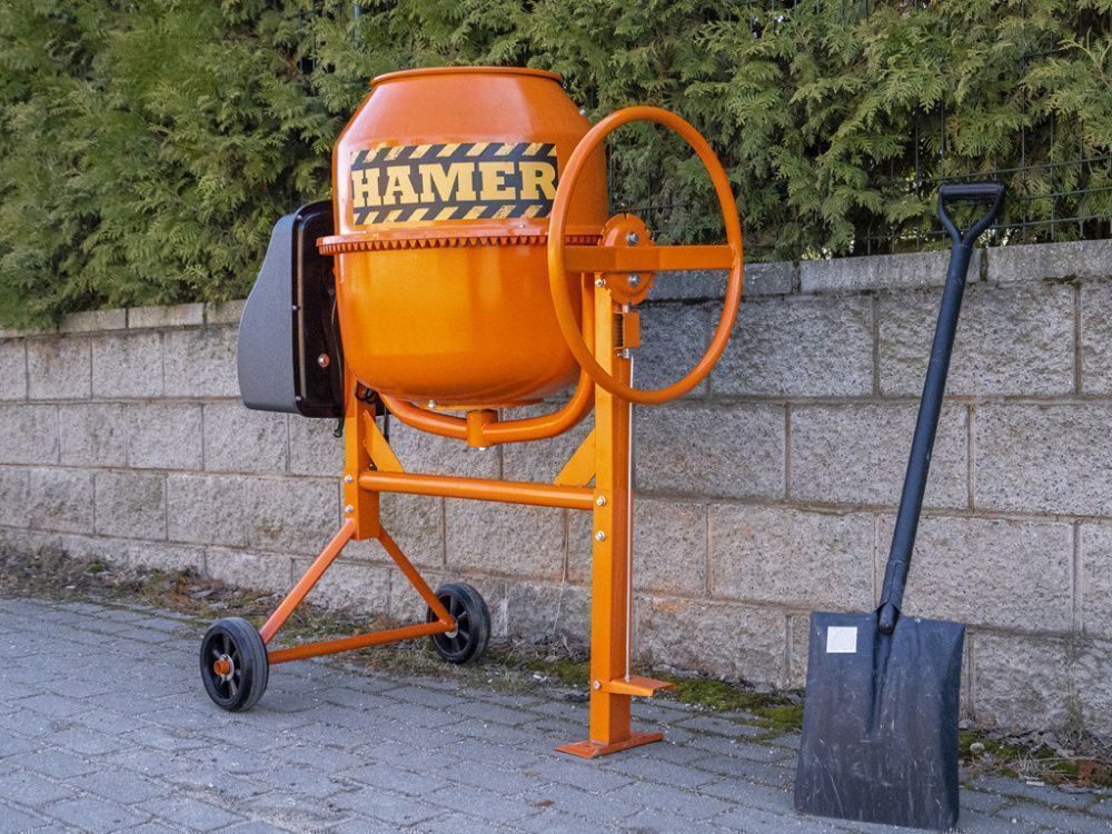 вид модели бетономешалка hamer cm-160 (0146u) уценка