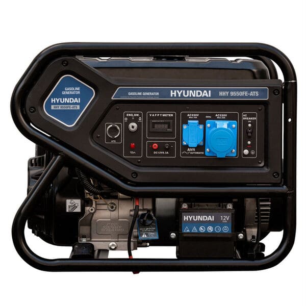 вид модели бензиновый генератор hyundai hhy9550fe-ats