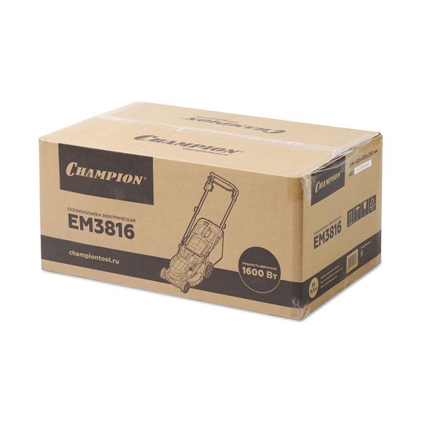 вид модели газонокосилка электрическая champion em3816