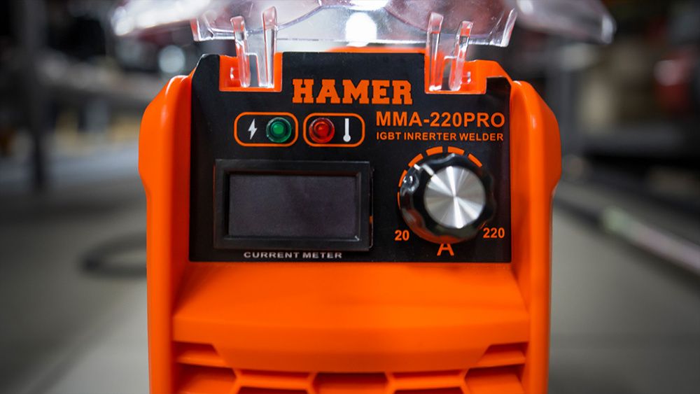 вид модели сварочный инвертор hamer mma-220 pro evolution