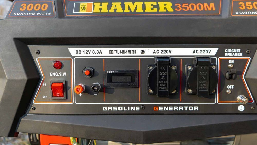 вид модели бензогенератор hamer 3500m (0586u) уценка