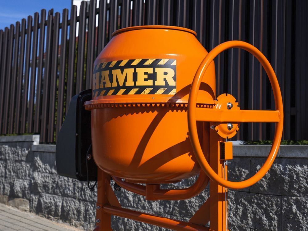 вид модели бетономешалка hamer cm-160 (0146u) уценка