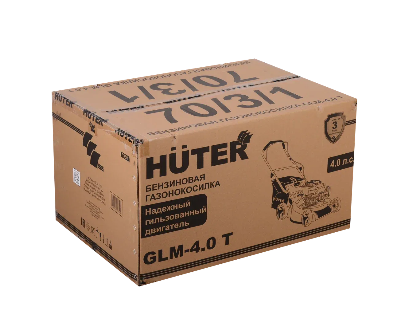 вид модели газонокосилка бензиновая huter glm-4.0 t