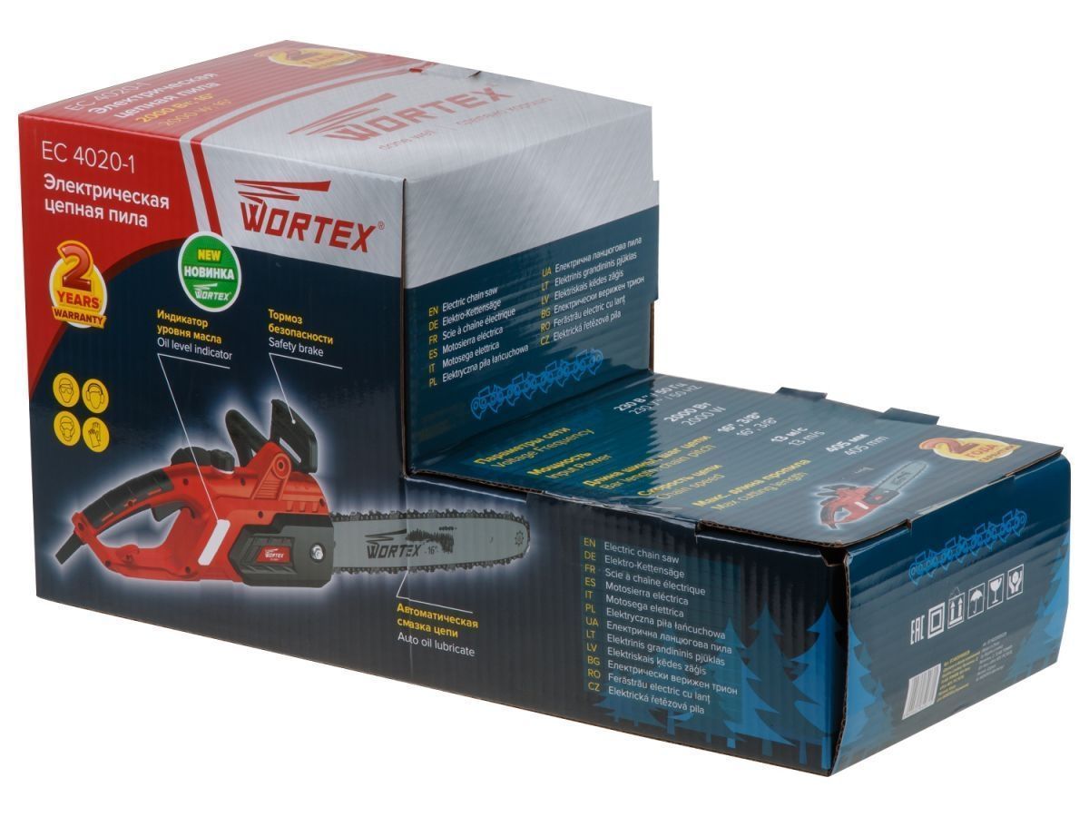 вид модели пила цепная электрическая wortex ec 4020-1