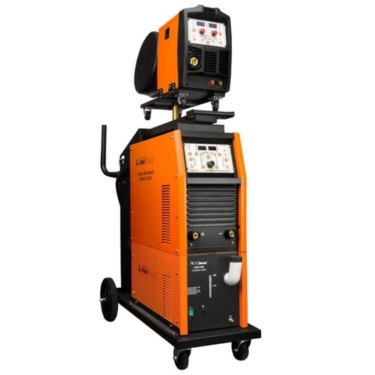 общий вид модели сварочный полуавтомат foxweld saggio mig 500-ns double pulse