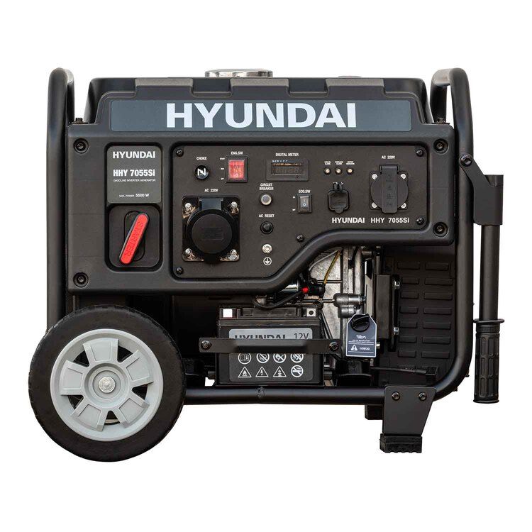 вид модели бензиновый генератор hyundai hhy 7055si