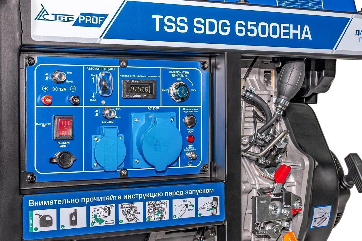 вид модели генератор дизельный tss sdg 6500eha