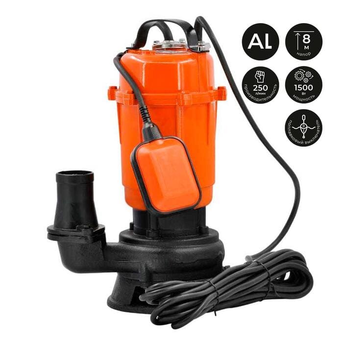 Модель насос дренажно-фекальный skiper wq8-1.5a общий вид модели насос дренажно-фекальный skiper wq8-1.5a