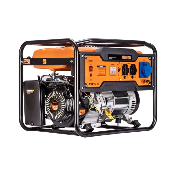 общий вид модели генератор бензиновый foxweld standart g6500