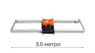 общий вид модели виброрейка по направляющим hamer ge-3,5 с электрическим приводом (3,5м)