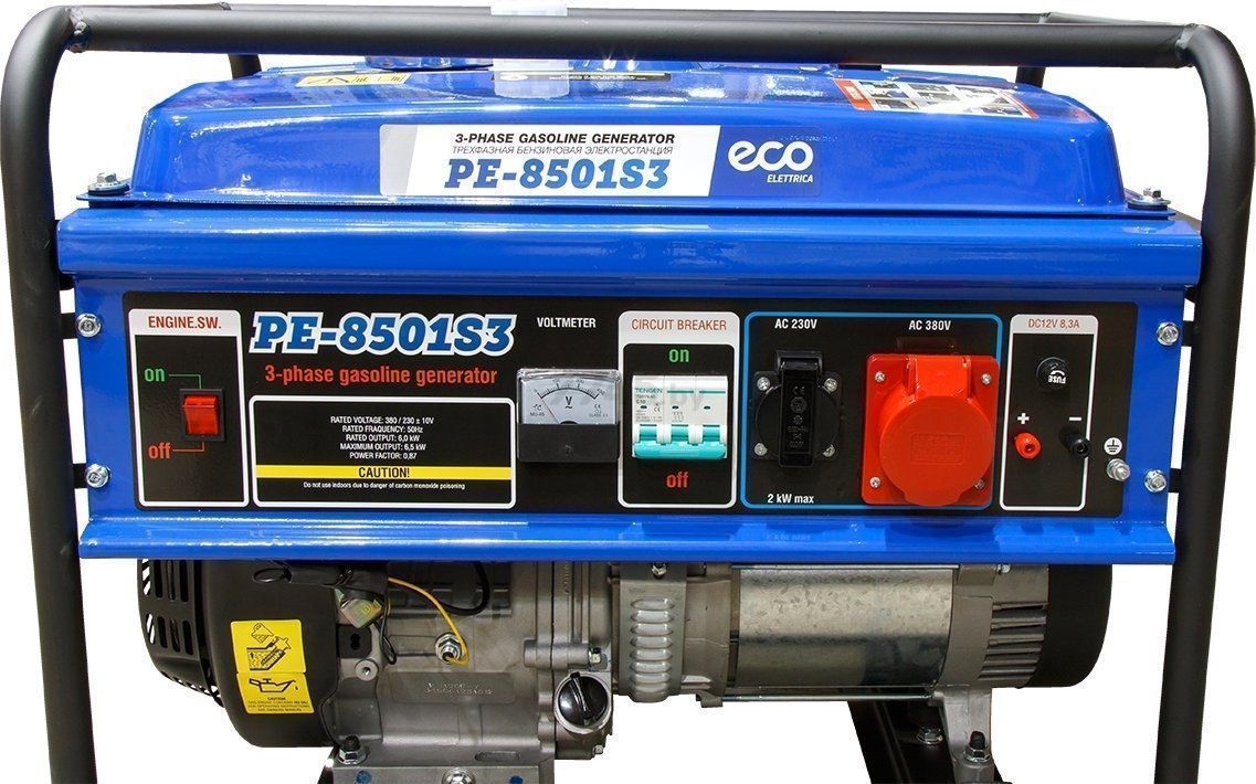 вид модели бензогенератор eco pe-8501s3