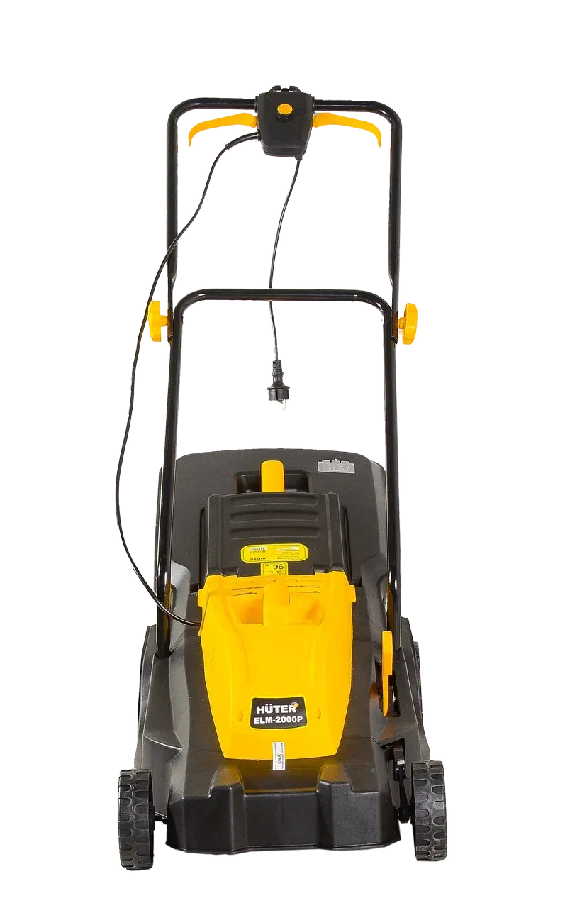 вид модели газонокосилка электрическая huter elm-2000p