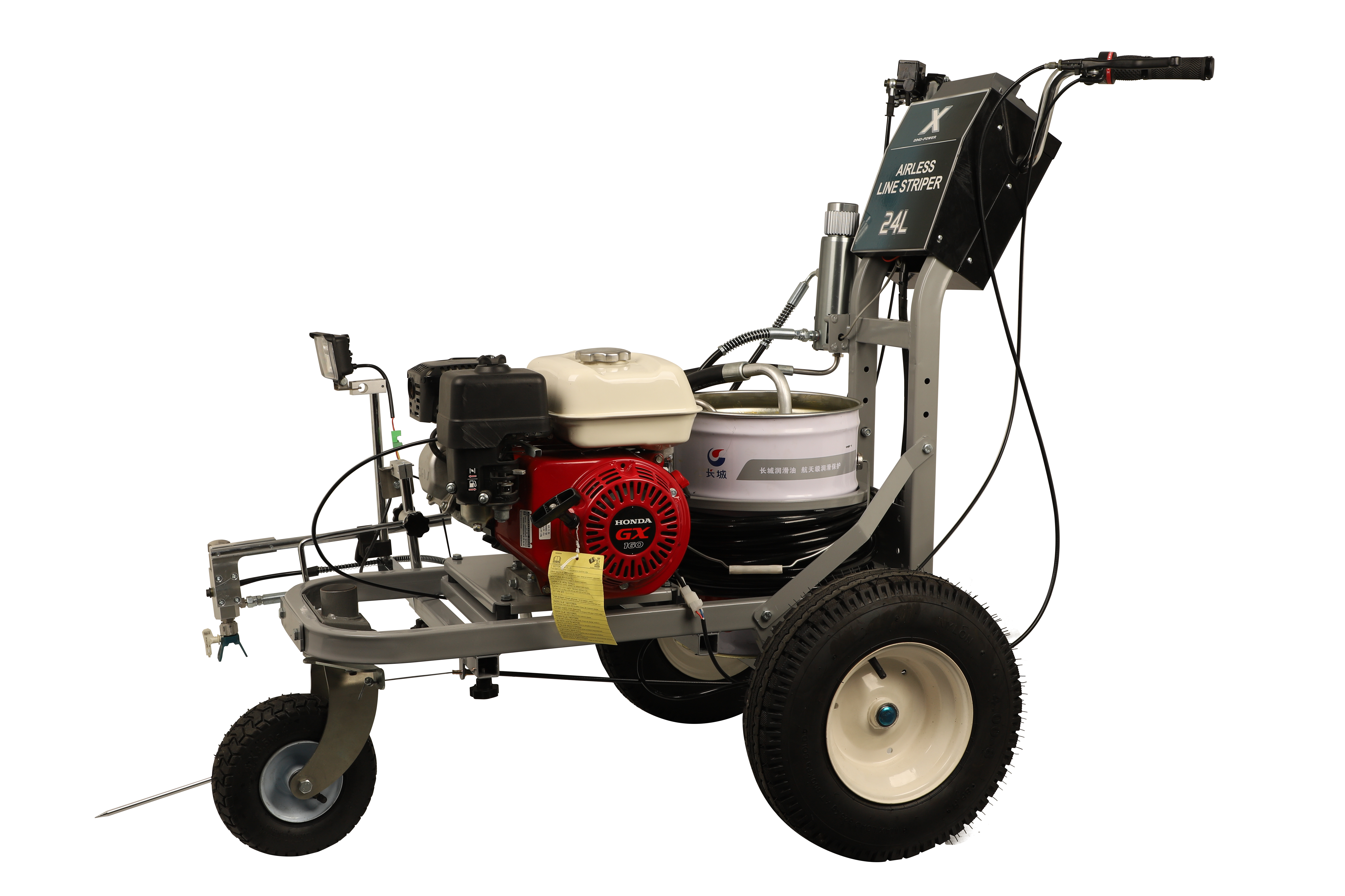 общий вид модели машина для дорожной разметки dp airless x24l