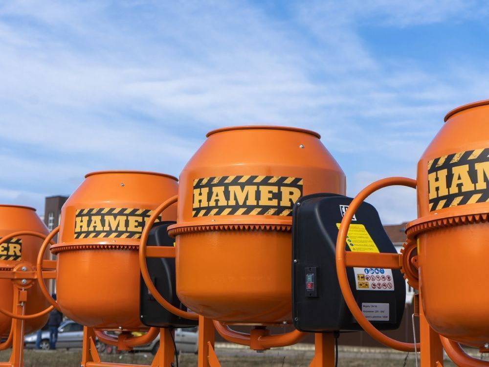 вид модели бетономешалка hamer cm-160 (0146u) уценка