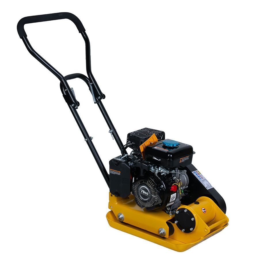 общий вид модели виброплита tor t-50 48кг, 8,5кн loncin коврик, колесный комплект