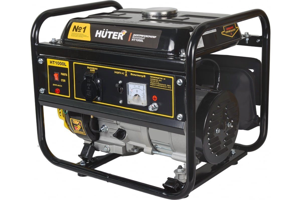 вид модели бензогенератор huter ht1000l