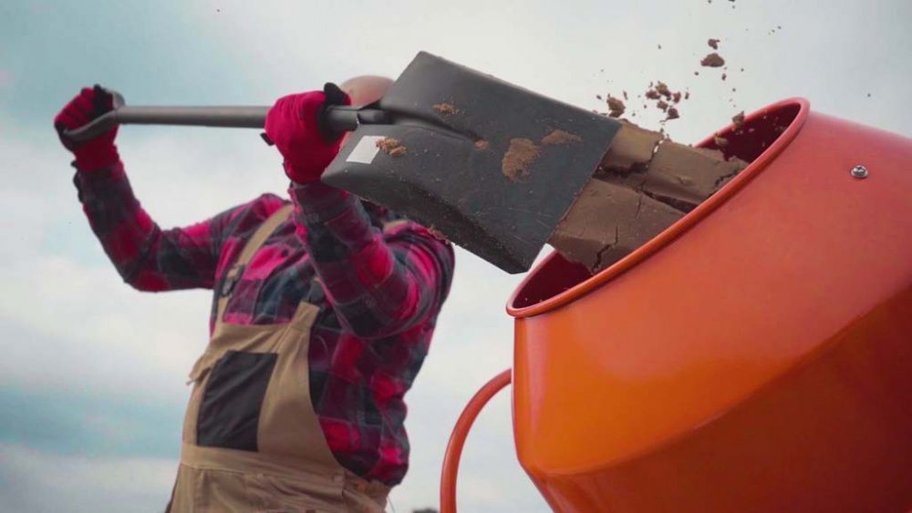 вид модели бетономешалка hamer cm-160 (0146u) уценка