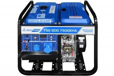 общий вид модели дизель генератор tss sdg 7500eha
