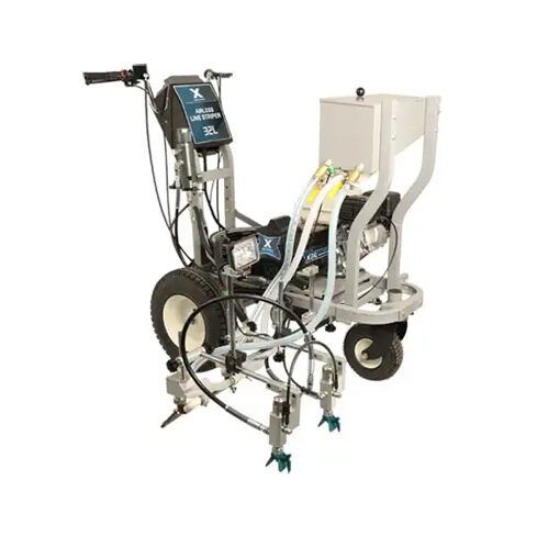 общий вид модели профессиональная разметочная машина dp airless x32lg