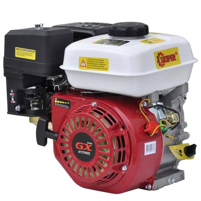 Двигатель бензиновый Skiper N170F(K) (D=20 мм) вид модели двигатель бензиновый skiper n170f(k) (d=20 мм)