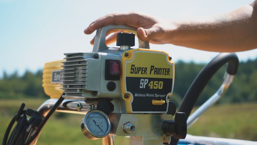 Окрасочный аппарат Dino-Power SP-450 вид модели окрасочный аппарат dino-power sp-450
