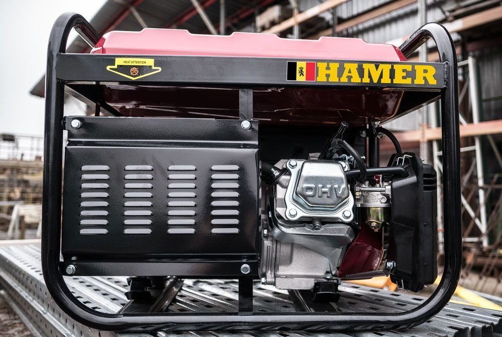 вид модели бензогенератор hamer 3500m (0586u) уценка