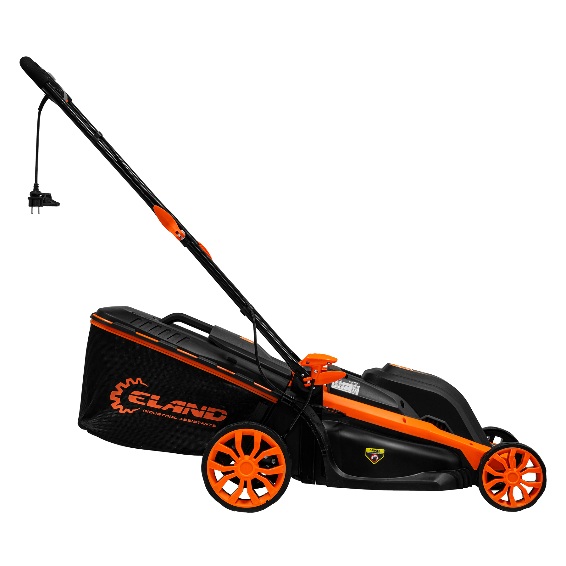 вид модели газонокосилка электрическая eland glm-4318