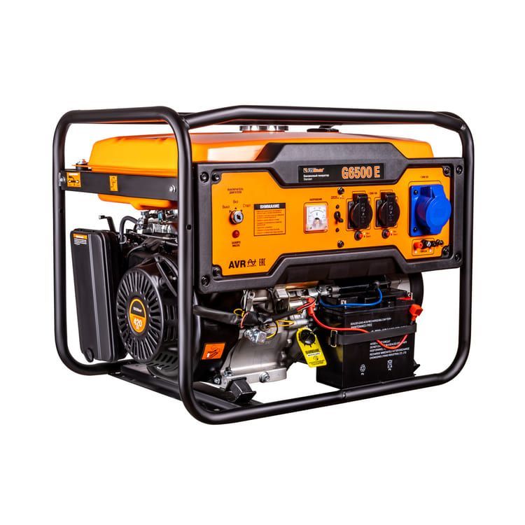 общий вид модели генератор бензиновый foxweld standart g6500 e