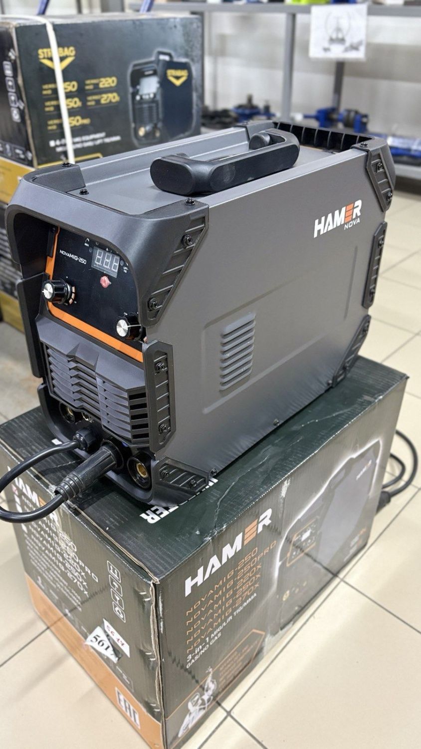 вид модели сварочный полуавтомат hamer novamig-250 (0577u) уценка