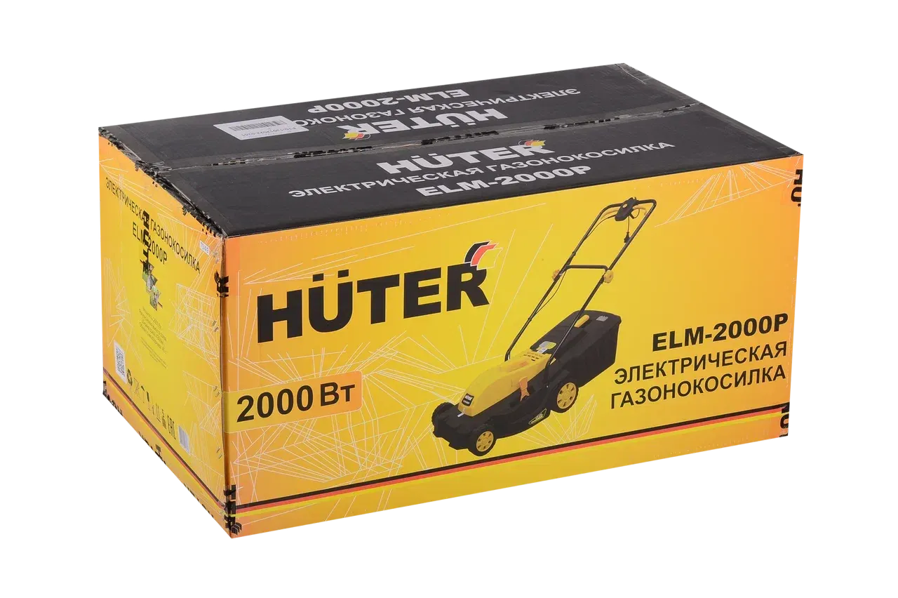 вид модели газонокосилка электрическая huter elm-2000p