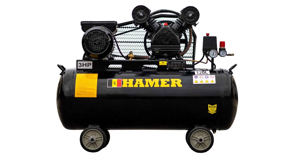 общий вид модели компрессор hamer pro-1/2.2 (0153u) уценка