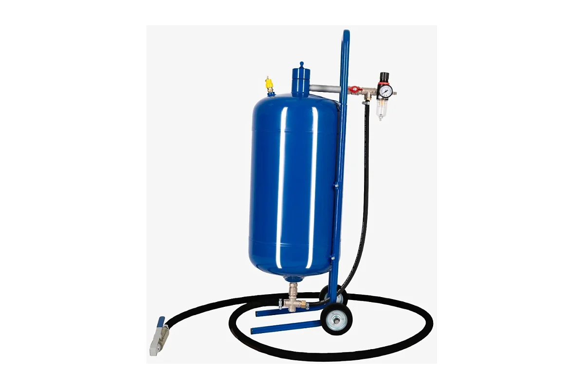 вид модели аппарат пескоструйный булат 40л синий