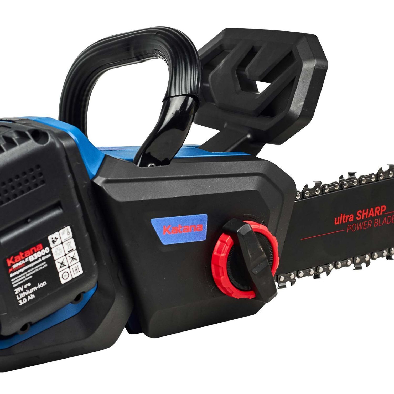 вид модели пила цепная аккумуляторная katana dt2103-pro 2x3ah