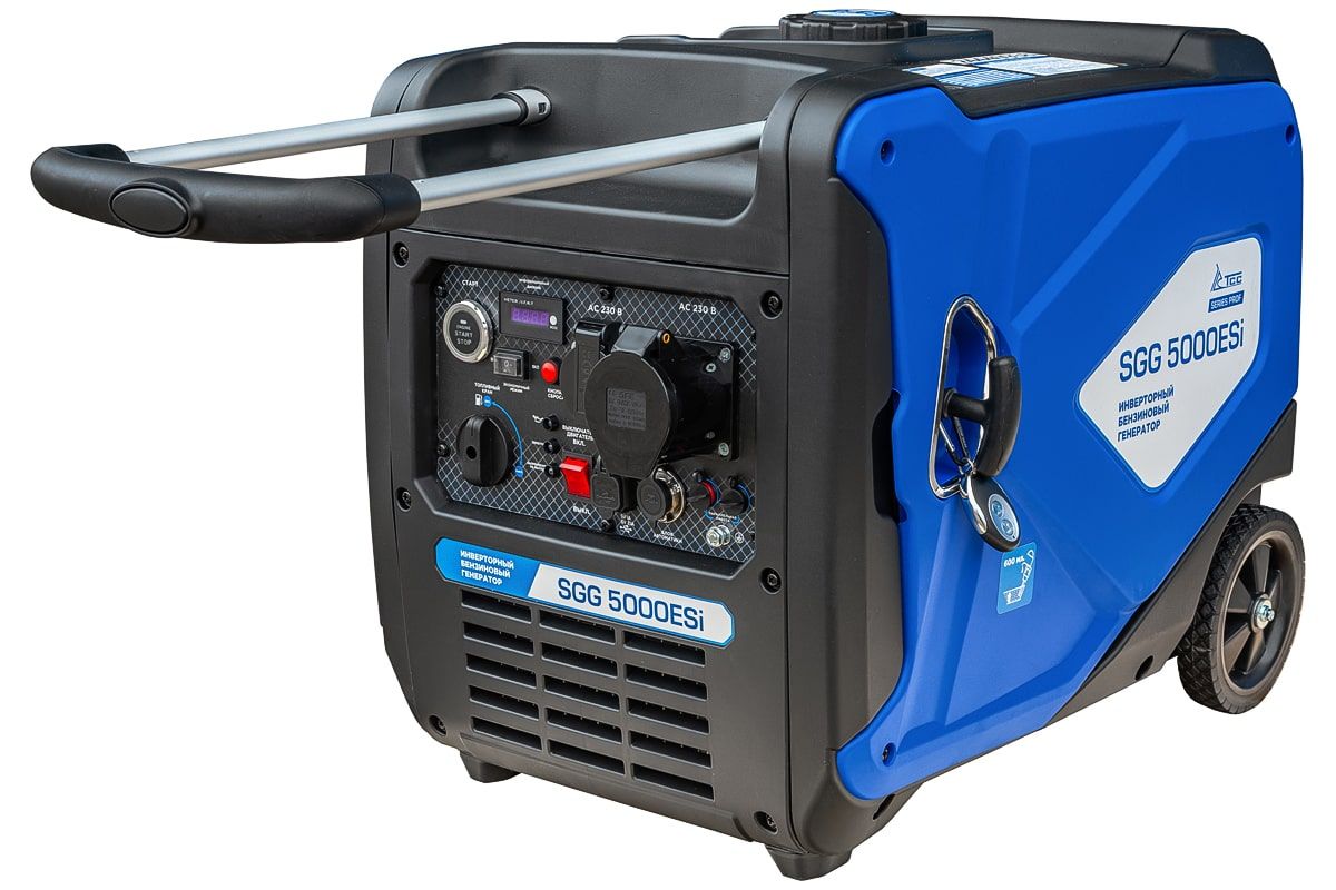 вид модели генератор бензиновый инверторный sgg 5000esi