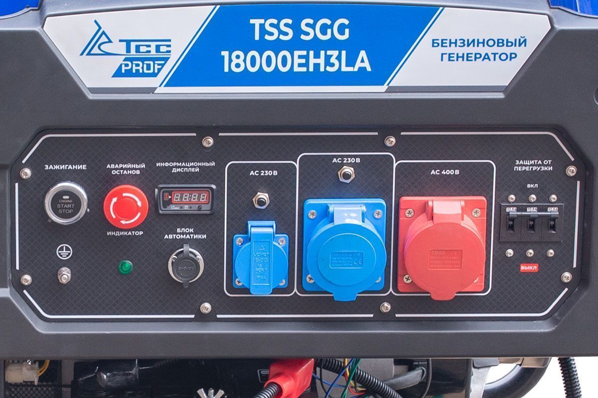 вид модели генератор бензиновый tss sgg 18000eh3la