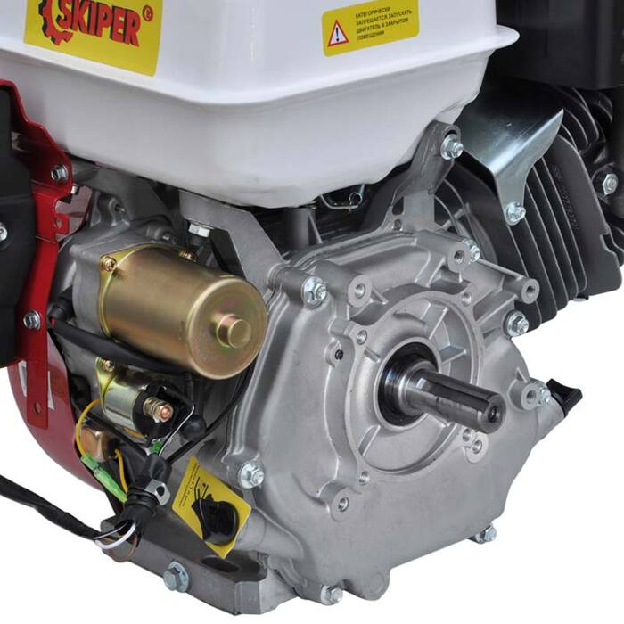 вид модели двигатель бензиновый skiper n188f/e(k) (электростартер) (d=25 мм)