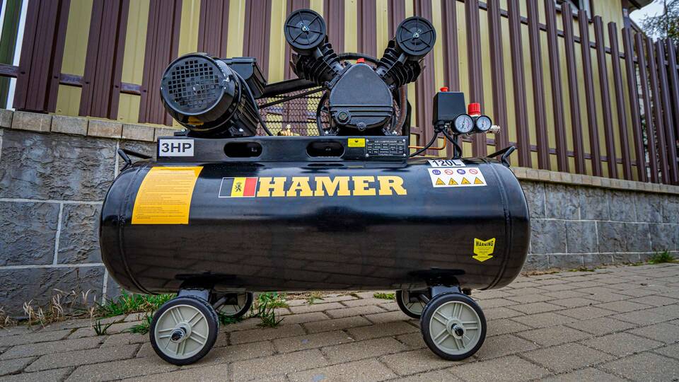 вид модели компрессор hamer pro-1/2.6 (0588u) уценка