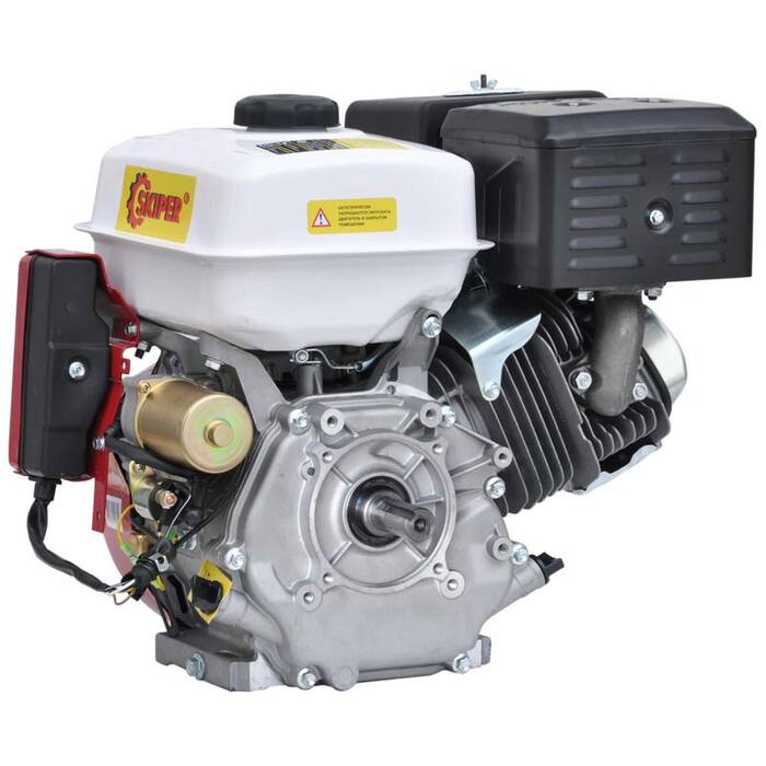 вид модели двигатель бензиновый skiper n188f/e(k) (электростартер) (d=25 мм)