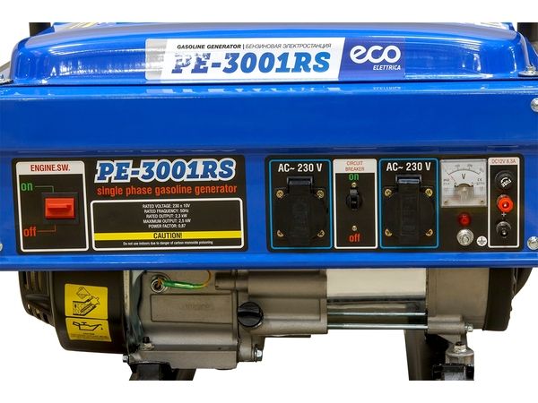 вид модели генератор бензиновый eco pe-3001rs