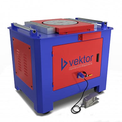 общий вид модели станок для гибки арматуры vektor gw50c с доводчиком