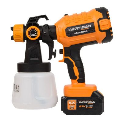 вид модели краскопульт аккумуляторный partisan pcg-2150