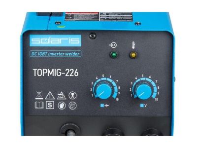 вид модели полуавтомат сварочный solaris topmig-226 с горелкой 5 м
