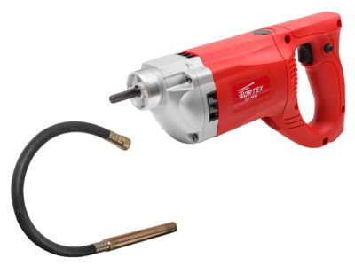 вид модели вибратор глубинный wortex cv 1512 в кор. + вал гибкий 3 м в сборе с вибронаконечником 35 мм