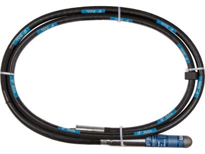 общий вид модели вал гибкий 4 м в сборе с вибронаконечником 58 мм для вибратора bull pcv 6026